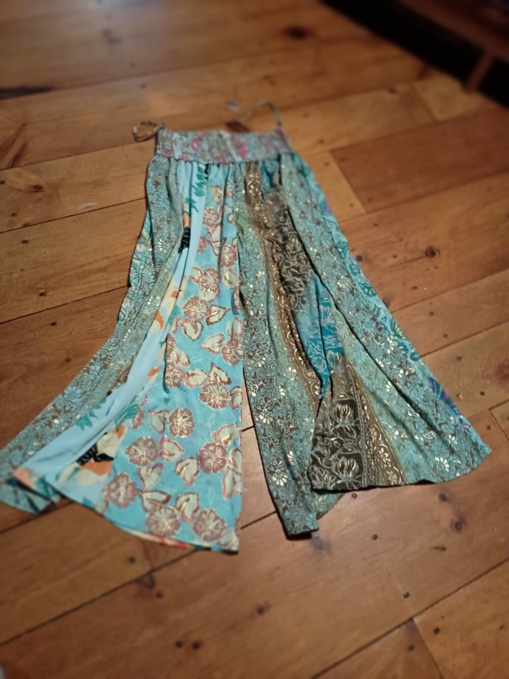 Earthbound Boho Sari wide leg pants XL NWT - Picture 4 of 4